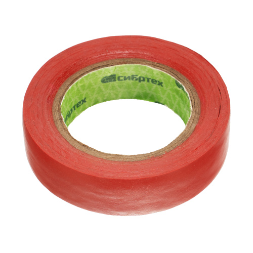 Изолента ПВХ, 15 мм х 10 м, красная Сибртех купить в Москве с доставкой по всей России | ProtosMarket.ru