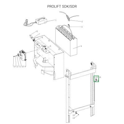 Концевой выключатель двигателя подъема для штабелеров  SDR/SDK купить в Москве с доставкой по всей России | ProtosMarket.ru