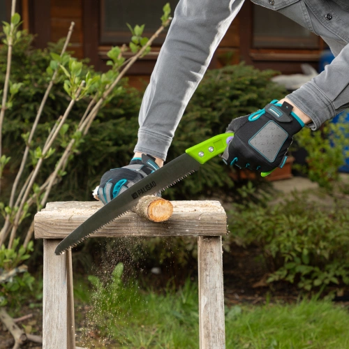 Пила садовая, 300 мм рабочая часть, двухкомпонентная пластиковая рукоятка, ножны, подвес, Palisad купить в Москве с доставкой по всей России | ProtosMarket.ru