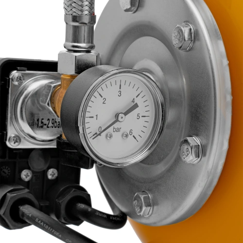 Насосная станция PS800X, 800 Вт, 3200 л/ч, ресивер 24 л, подъем 38 м, нержавейка Denzel купить в Москве с доставкой по всей России | ProtosMarket.ru