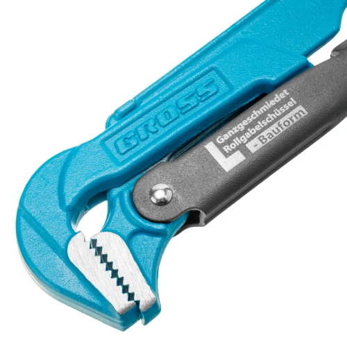 Ключ трубный рычажный 1, №1, цельнокованый, CrV, тип "L" Gross купить в Москве с доставкой по всей России | ProtosMarket.ru