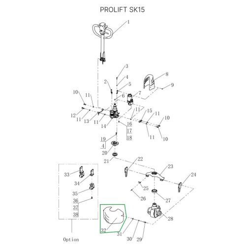 Кожух колеса для тележек SK15 купить в Москве с доставкой по всей России | ProtosMarket.ru