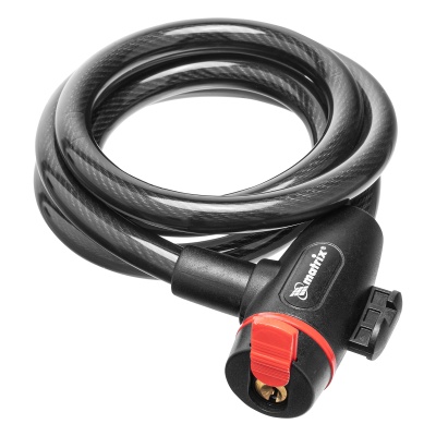 Замок тросовый универсальный с держателем, 12 х 1200 мм Matrix купить в Москве с доставкой по всей России | ProtosMarket.ru