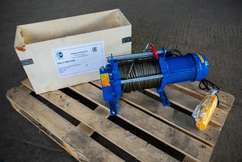 Лебедка электрическая  500 кг 100 м с канатом 220 В TOR KCD купить в Москве с доставкой по всей России | ProtosMarket.ru