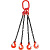 Строп цепной TOR 4СЦ г/п 11,2 т 10,0 м с самозакрывающимися крюками купить в Москве с доставкой по всей России | ProtosMarket.ru