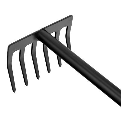 Грабли 6-зубые, 110х300 мм, стальные, обрезиненная эргономичная рукоятка, LSR1 Palisad купить в Москве с доставкой по всей России | ProtosMarket.ru