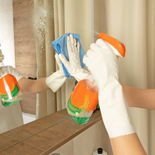 Салфетка из микрофибры для оптики, стекол и зеркал, 350 x 300 мм, синяя, Home Palisad купить в Москве с доставкой по всей России | ProtosMarket.ru