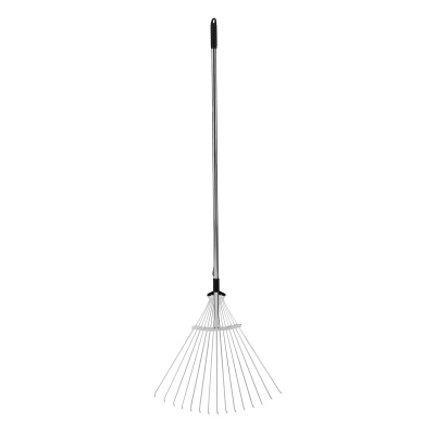 Грабли веерные стальные, 190 - 520 х 1200 - 1500 мм, 15 зубьев, раздвижные, стальной черенок, Palisad купить в Москве с доставкой по всей России | ProtosMarket.ru