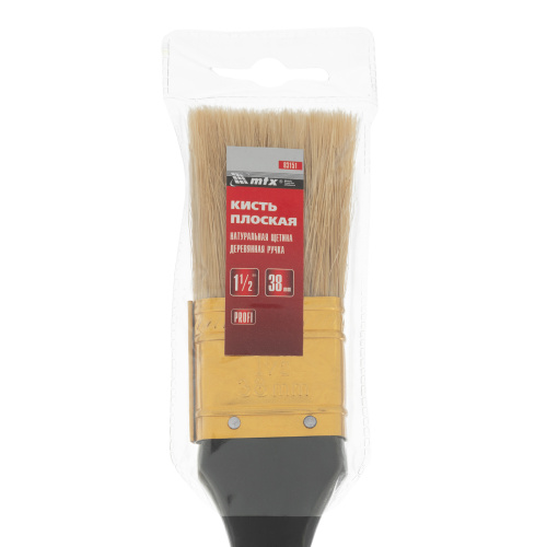 Кисть плоская "Профи" 1.5", натуральная щетина, деревянная ручка MTX купить в Москве с доставкой по всей России | ProtosMarket.ru
