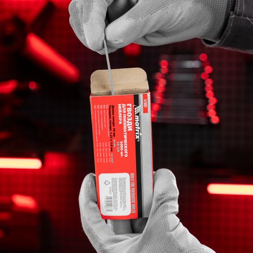 Гвозди для пневматического нейлера, длина 10 мм, ширина 1.25 мм, толщина 1 мм, 5000 шт Matrix купить в Москве с доставкой по всей России | ProtosMarket.ru