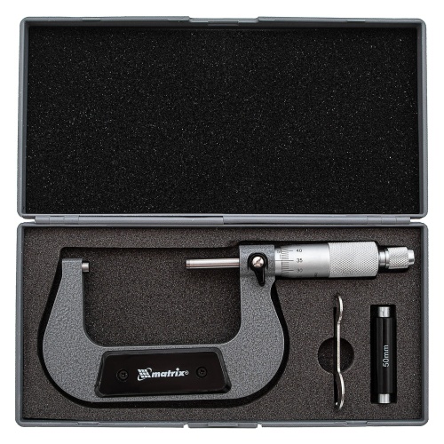 Микрометр механический,50-75 мм Matrix купить в Москве с доставкой по всей России | ProtosMarket.ru