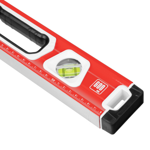 Уровень алюминиевый, магнит, фрезерованный, 3 глазка (1 зеркальный) двухкомпонентные рукоятки, 600 мм Matrix купить в Москве с доставкой по всей России | ProtosMarket.ru