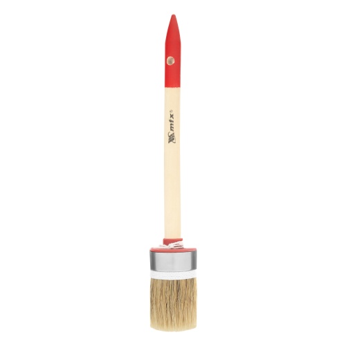 Кисть круглая, Профи №8 (35 мм), натуральная щетина, деревянная ручка MTX купить в Москве с доставкой по всей России | ProtosMarket.ru