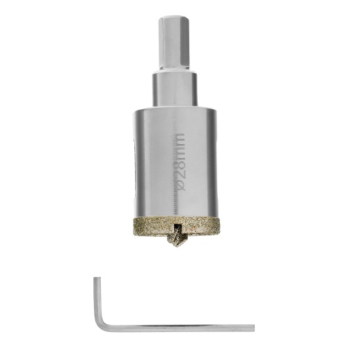 Сверло алмазное по керамограниту, 28 х 67 мм, трехгранный хвостовик Matrix купить в Москве с доставкой по всей России | ProtosMarket.ru