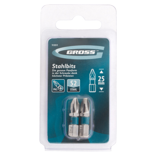 Бита РН2 х 25, сталь S2, 2 шт. Gross купить в Москве с доставкой по всей России | ProtosMarket.ru
