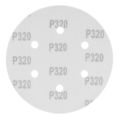 Круг абразивный на ворсовой подложке под "липучку", перфорированный, P 320, 150 мм, 5 шт Matrix купить в Москве с доставкой по всей России | ProtosMarket.ru