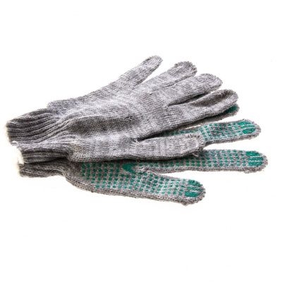 Перчатки трикотажные, ПВХ "Точка", меланж, 6 пар в упаковке, 7 класс купить в Москве с доставкой по всей России | ProtosMarket.ru