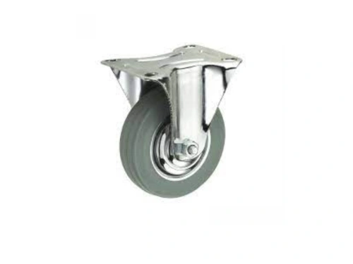 Колесо неповоротное серая резина FC 63 f 160 мм по ценам производителя в Москве с доставкой по всей России