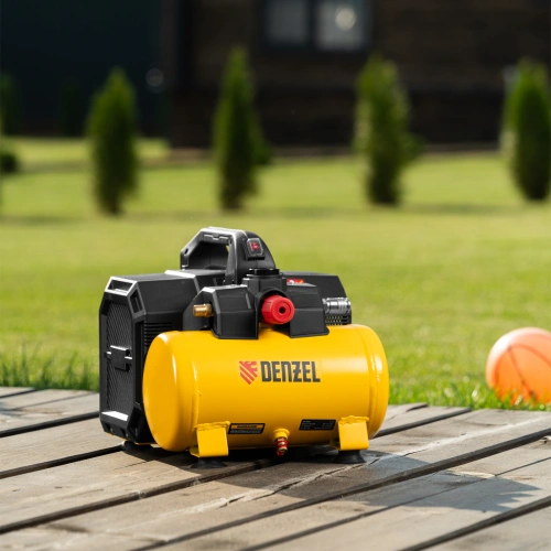 Компрессор  DLS750/6 безмасляный малошумный 750 Вт, 140 л/мин,ресивер 6 л Denzel купить в Москве с доставкой по всей России | ProtosMarket.ru