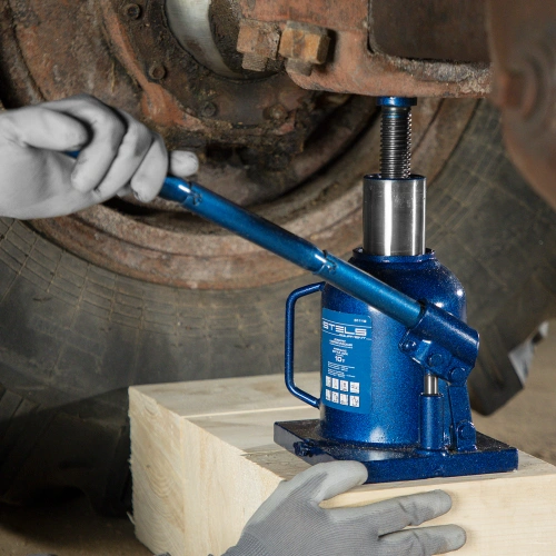 Домкрат гидравлический бутылочный телескопический, 10 т, H подъема 170-430 мм Stels купить в Москве с доставкой по всей России | ProtosMarket.ru