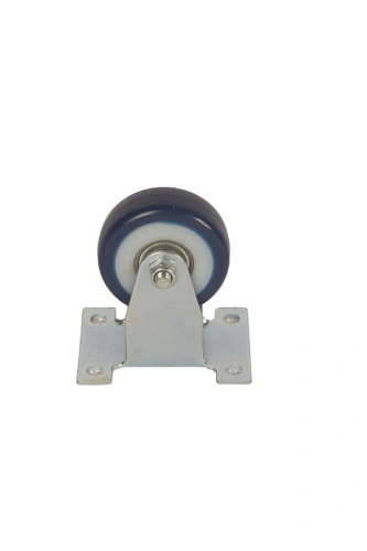 Колесо аппаратное неповоротное FCv 25 50 мм (синяя резина) купить в Москве с доставкой по всей России | ProtosMarket.ru