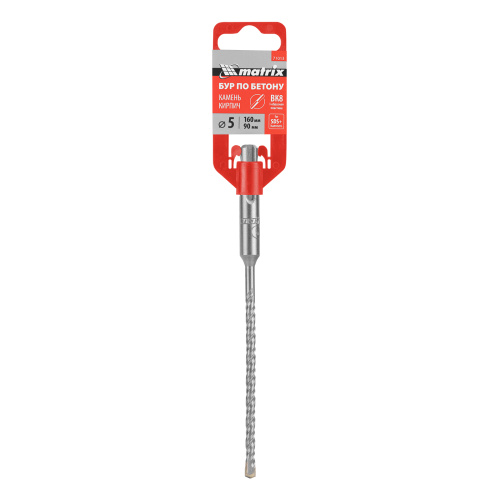 Бур по бетону, 5 x 160 мм, SDS Plus Matrix купить в Москве с доставкой по всей России | ProtosMarket.ru