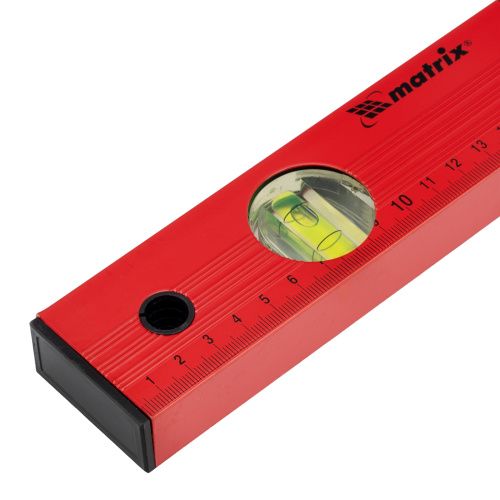 Уровень алюминиевый, 400 мм, 3 глазка, красный, линейка Matrix купить в Москве с доставкой по всей России | ProtosMarket.ru