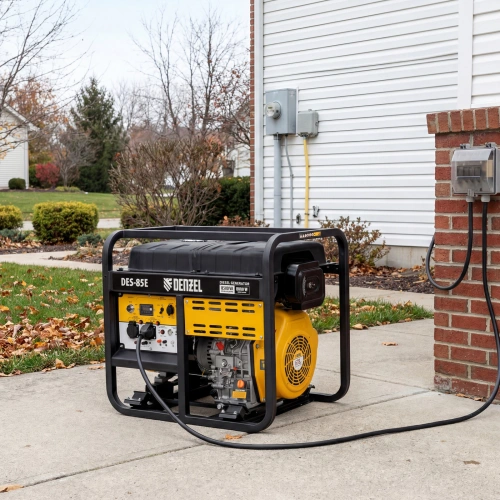 Генератор дизельный DES-85E, 8,5 кВт, 230 В, 16 л, электростартер Denzel по ценам производителя в Москве с доставкой по всей России