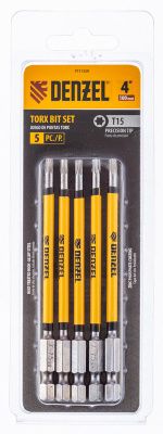 Бита T15x100 мм, 5 шт. Denzel купить в Москве с доставкой по всей России | ProtosMarket.ru