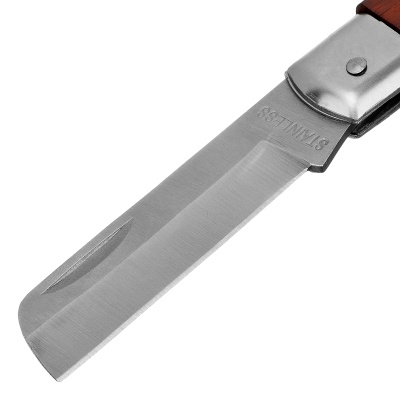 Нож складной, 200 мм, прямое лезвие, деревянная ручка Sparta купить в Москве с доставкой по всей России | ProtosMarket.ru