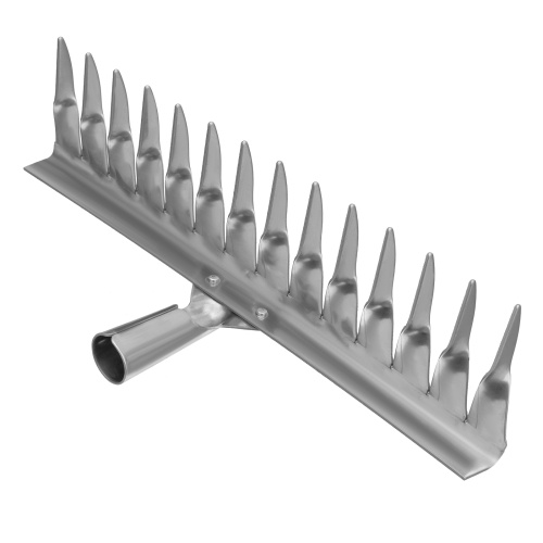 Грабли, нержавеющая сталь, 340 мм, 14 витых зубьев, без черенка, Сибртех купить в Москве с доставкой по всей России | ProtosMarket.ru