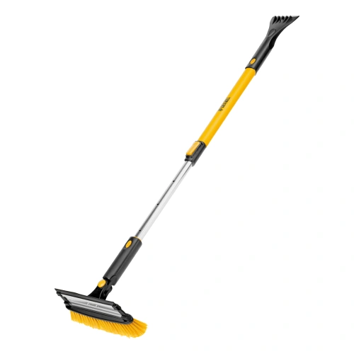 Щетка-сметка для снега со скребком, телескоп, поворотная голова, водосгон, 900-1200 мм Denzel купить в Москве с доставкой по всей России | ProtosMarket.ru
