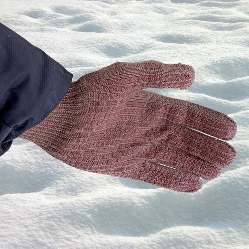 Перчатки трикотажные, акрил, ПВХ гель, "Протектор", коричневый, оверлок Сибртех купить в Москве с доставкой по всей России | ProtosMarket.ru