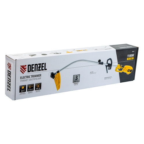 Триммер электрический TE-1100, 1100 Вт, 380 мм, катушка, разборная штанга// Denzel купить в Москве с доставкой по всей России | ProtosMarket.ru