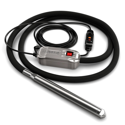 Высокочастотный глубинный вибратор со встроенным преобразователем 5 м Vektor EL 50 купить в Москве с доставкой по всей России | ProtosMarket.ru