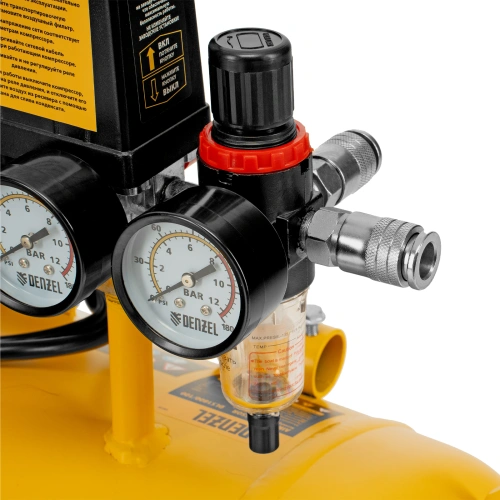 Компрессор безмасляный, малошумный DLS 3300/100, 3300 Вт,3x1100, 100 л, 570 л/мин ,блок управления Denzel по ценам производителя в Москве с доставкой по всей России