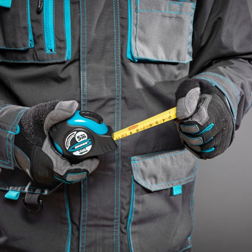 Рулетка "Schlagfest",5 м x 25 мм,магнитный обрезиненный зацеп,двусторонняя шкала,Нейлоновое покрытие,автоматическая фиксация Gross купить в Москве с доставкой по всей России | ProtosMarket.ru