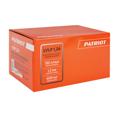 Профессиональный пневмокраскораспылитель PATRIOT LVLP 1.2 А купить в Москве с доставкой по всей России | ProtosMarket.ru