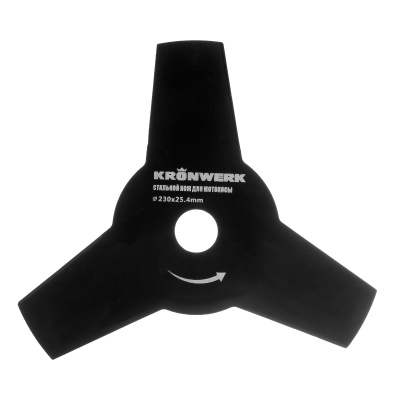 Нож для триммера 230х25,4, 3 лезвия Kronwerk купить в Москве с доставкой по всей России | ProtosMarket.ru