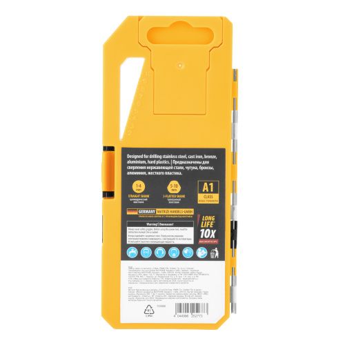 Набор сверл по металлу, 2-8мм, Р6М5-TiN, Golden Tip, 6 шт Denzel купить в Москве с доставкой по всей России | ProtosMarket.ru