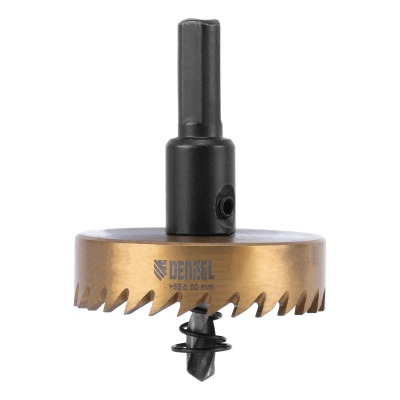 Коронка по металлу HSS, 50 мм, нитридтитановое покрытие Denzel купить в Москве с доставкой по всей России | ProtosMarket.ru