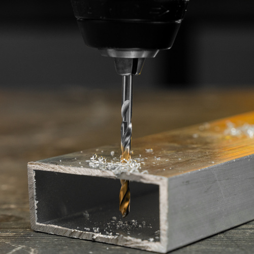 Сверло спиральное по металлу 4 x 75 мм, Р6М5, Golden Tip  Denzel купить в Москве с доставкой по всей России | ProtosMarket.ru