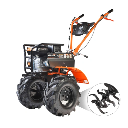 Мотоблок бензиновый PATRIOT УРАЛ M с колесами Extreme купить в Москве с доставкой по всей России | ProtosMarket.ru