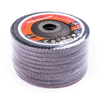 Круг лепестковый с керамическим абразивом для шлифования по нержавеющей стали FTL Everest 29 125 х 22,2 мм P120 купить в Москве с доставкой по всей России | ProtosMarket.ru