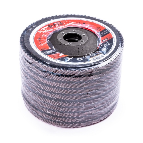 Круг лепестковый с керамическим абразивом для шлифования по нержавеющей стали FTL Everest 29 125 х 22,2 мм P80 купить в Москве с доставкой по всей России | ProtosMarket.ru