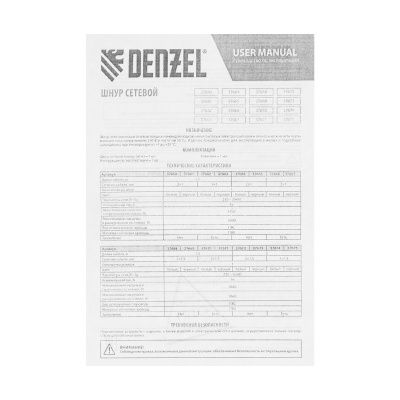 Шнур сетевой Energy Series, ПВС, 1,5 м, 3 x 1 мм, с неразборной вилкой, черный, Denzel купить в Москве с доставкой по всей России | ProtosMarket.ru