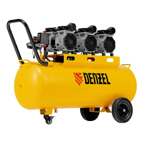 Компрессор безмасляный, малошумный DLS 1800/100,1800 Вт, 3x600, 100 л, 345 л/мин Denzel купить в Москве с доставкой по всей России | ProtosMarket.ru