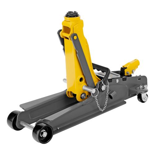 Домкрат гидравлический подкатной с фиксатором, 2,5 т,  85-385 мм, в пласт. кейсе Denzel купить в Москве с доставкой по всей России | ProtosMarket.ru