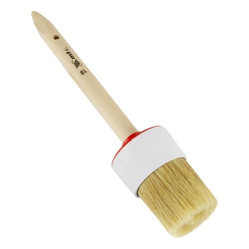 Кисть круглая №18 (60 мм) натуральная щетина, деревянная ручка MTX купить в Москве с доставкой по всей России | ProtosMarket.ru