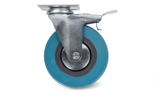 Колесо аппаратное поворотное SCgb 55 125 мм с тормозом (F) купить в Москве с доставкой по всей России | ProtosMarket.ru